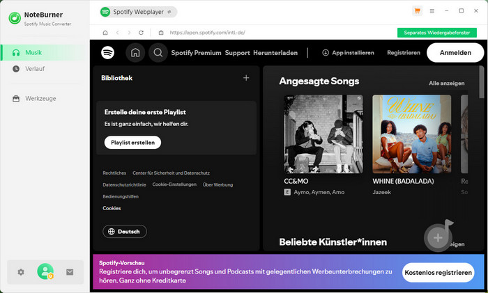 NoteBurner Spotiy Podcast Downloader