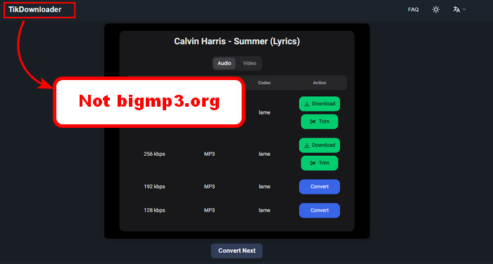bigmp3 too many ads