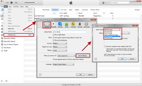 Convert iTunes music with iTunes