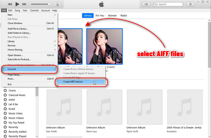 FREE convert AIFF to MP3 on itunes windows