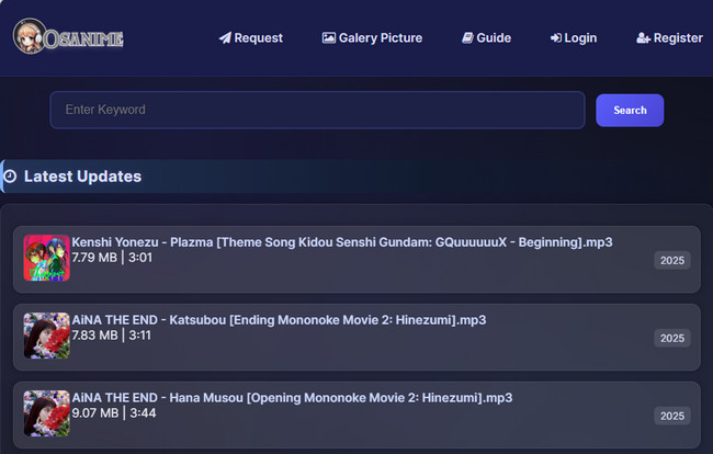 Download Anime Music from Osanime