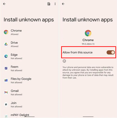 nable APK Installation