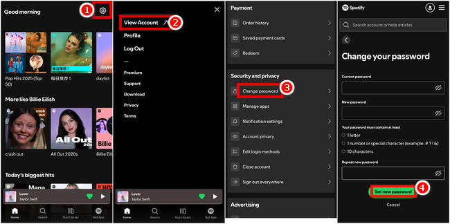 Log in to Spotify on Mobile