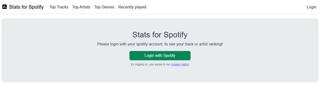 Stats for Spotify