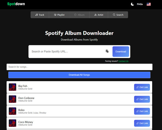 Spotify Album Downloader - SpotDown