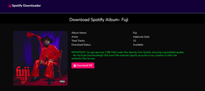 Spotify Album Downloader - SpotiSongDownloader