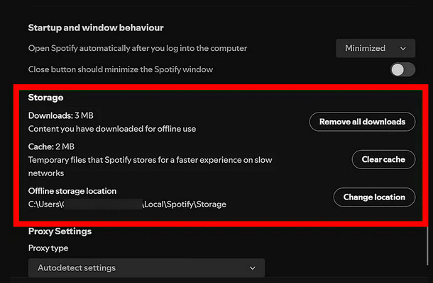 Clear Cache for Spotify Desktop App