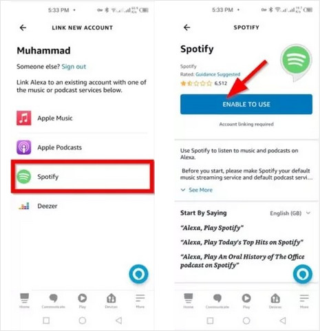 connect spotify to alexa 2