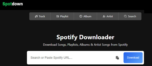spotdown.org - online spotify playlist downloader