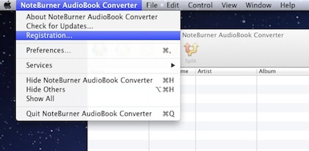 registration of audiobook converter