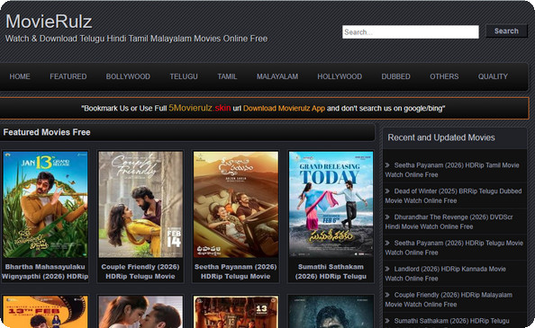 MovieRulz free Bollywood movies download
