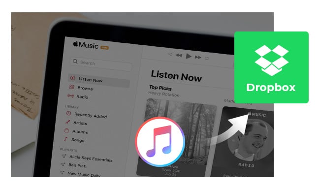 upload iTunes and Apple Music to Dropbox