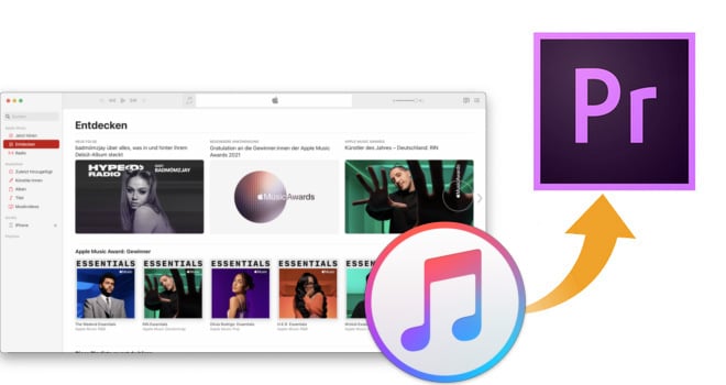 add apple music to premiere pro