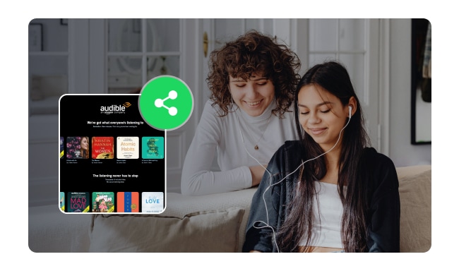 Share Audible Books with Family or Friends