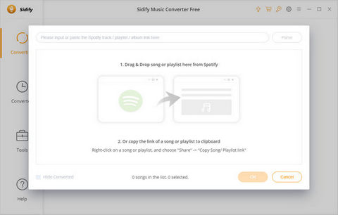 Add Spotify music to Sidify