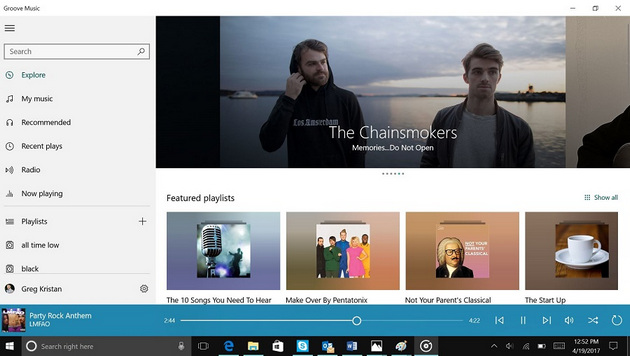 groove music app album art blurry