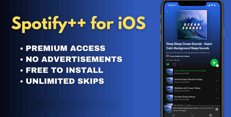 Hack Spotify Premium Free with Spotify ++ on iPhone