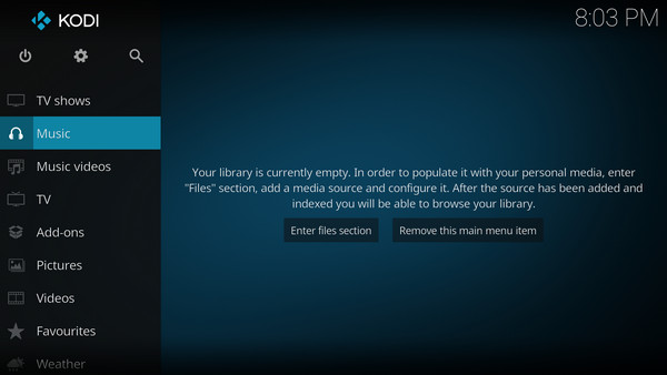 add music to kodi