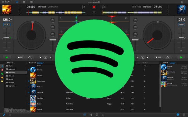 Add Spotify to djay pro