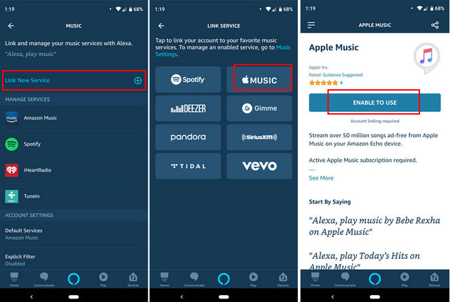 how to play playlist from apple music on alexa