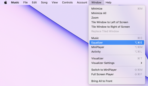 Change Apple Music Equalizer on mac to make sound louder