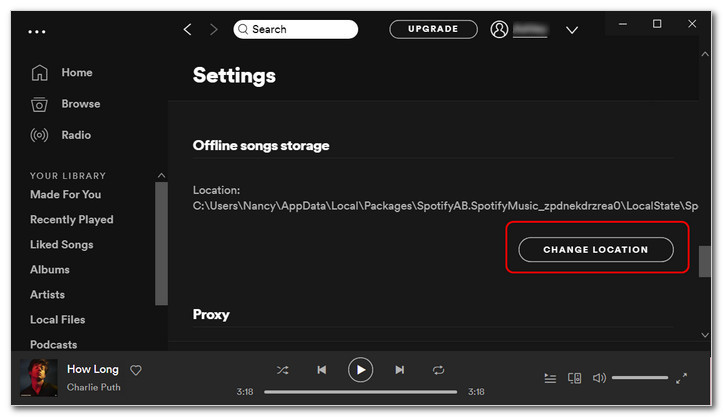 spotify app install location windows 10