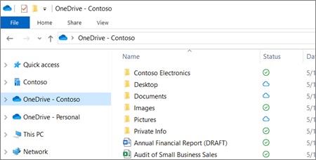 choose onedrive folder