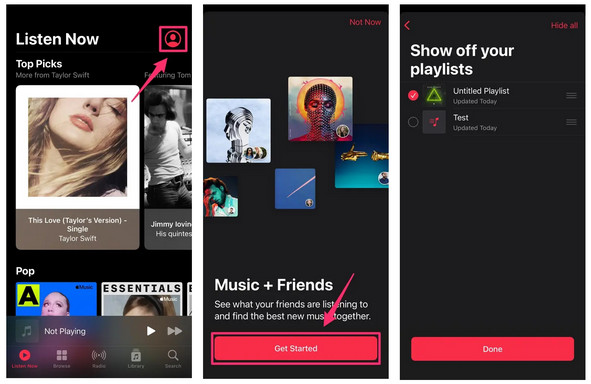 create Apple Music profile