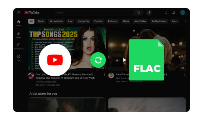 YouTube to flac lossless Converter