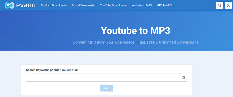 Evano YouTube to MP3 320kbpss free