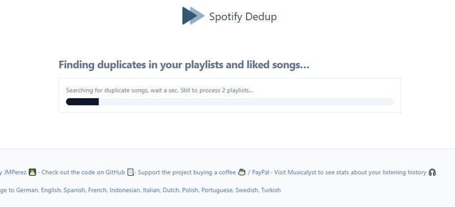 Spotify Dedup detects duplicate songs