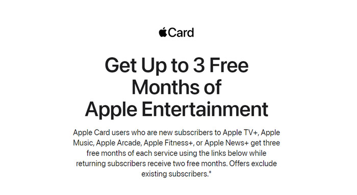 get apple music free Through  Apple Card