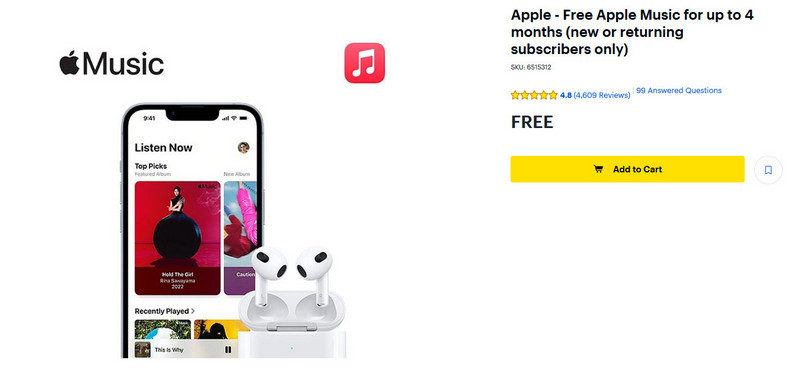 get apple music free Through  Best Buy