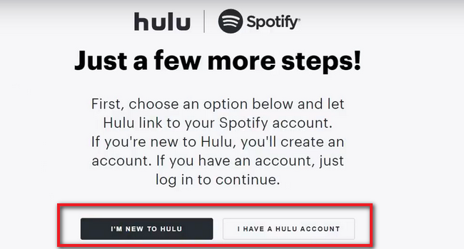 log in hulu with spotify