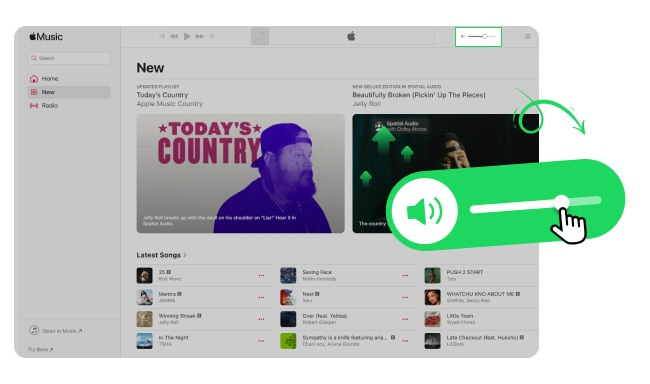 make apple music louder