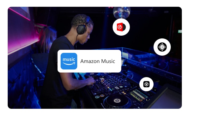 play Amazon Music on DJ app