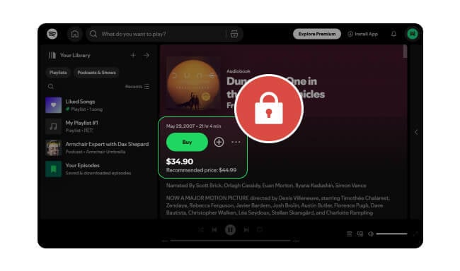 limits on spotify Audiobooks