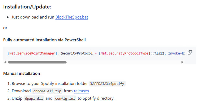 install-blockthespot