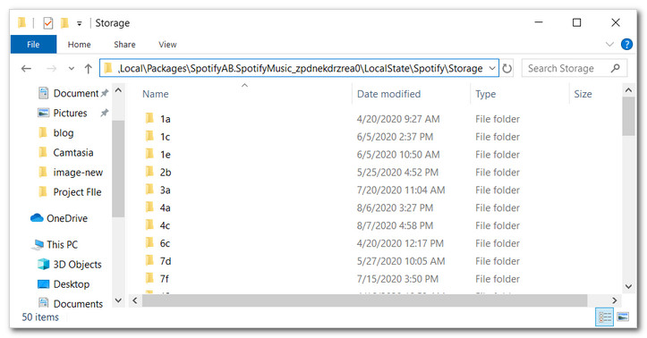 spotify download location