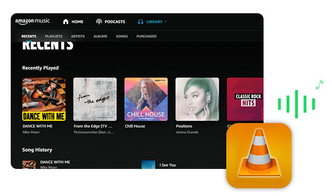 add amazon music to vlc media player