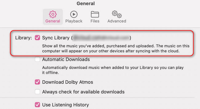 turn off sync feature to fix Apple Music Unknown Error