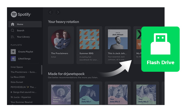 How to Copy Spotify Music to USB Flash Drive