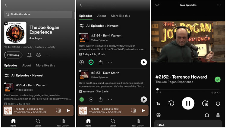 Download Spotify Video Podcast Offline on Phone