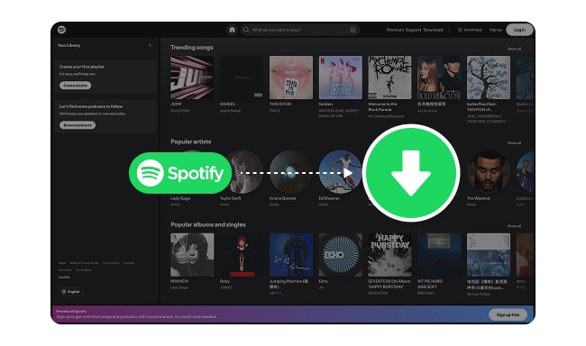download spotify song