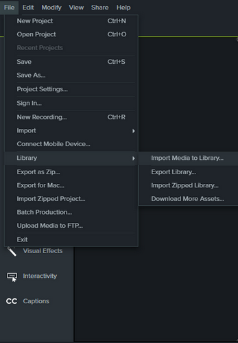 import spotify to camtasia