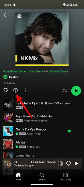 Download Album from Spotify to phone