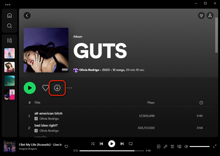 Download Album from Spotify to computer