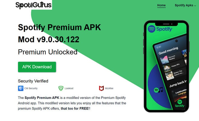 get Free Spotify Mod APK Spotigurus