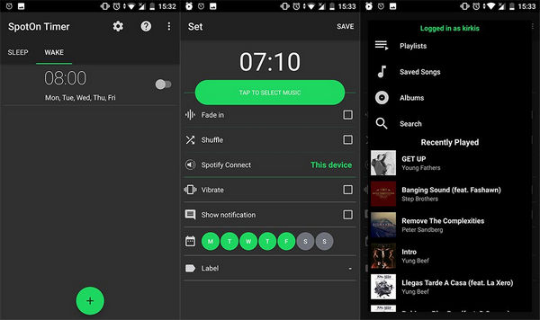 spotify alarm iphone app