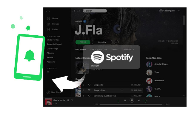 Use Spotify Song as Phone Ringtone